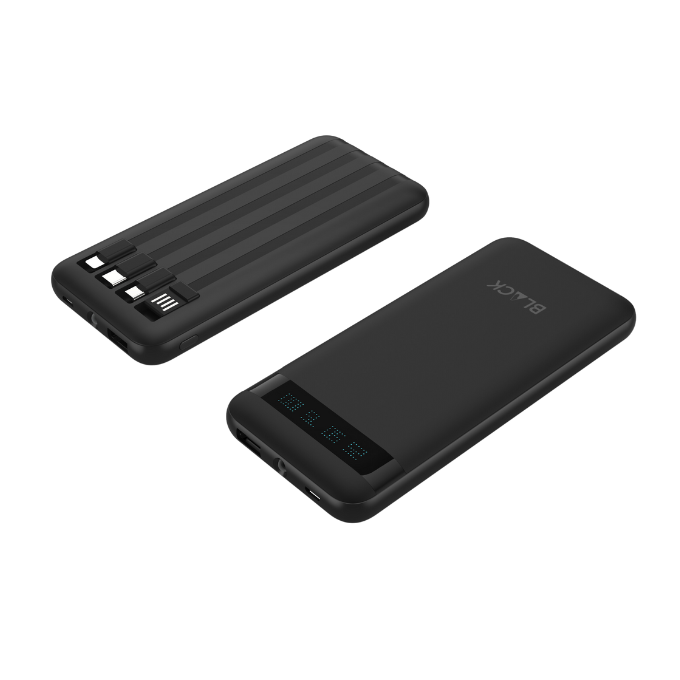 BLACK PowerMove M 4 in 1 Power Bank with Fast Charging 10,000mAh, 1Yr warranty