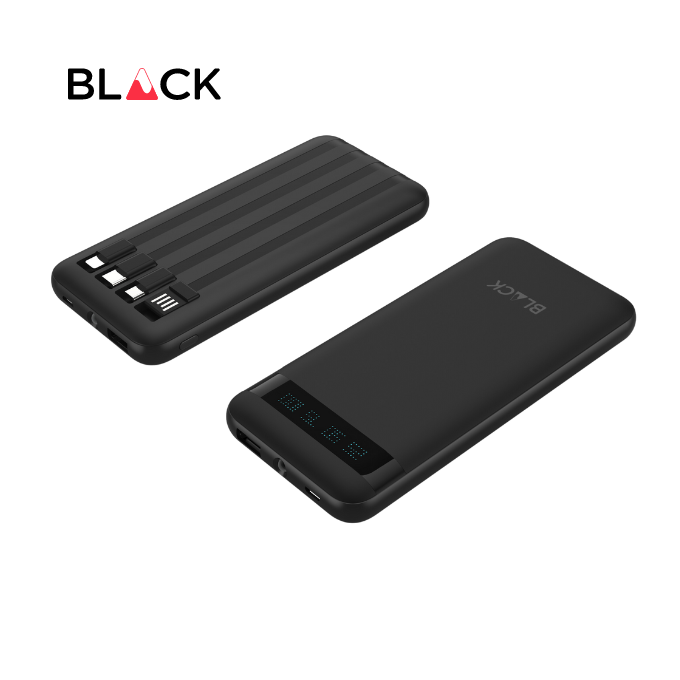 BLACK PowerMove M 4 in 1 Power Bank with Fast Charging 10,000mAh, 1Yr warranty