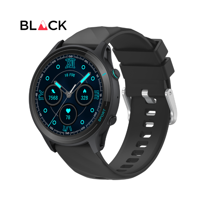 BLACK Fit 2 Health Monitor Smart Watch, upto 15 Day battery, 1.5in screen, 1Yr Warranty